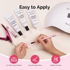 image:imageMelodySusie Poly Gel 60g HemaFree Nail Extension Nail Thickening Builder Gel UV Lamp Cured Art Design Manicure Gift for Women ClearClear