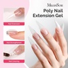 image:imageMelodySusie Poly Gel 60g HemaFree Nail Extension Nail Thickening Builder Gel UV Lamp Cured Art Design Manicure Gift for Women ClearClear