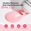 image:imageMelodySusie Poly Gel 60g HemaFree Nail Extension Nail Thickening Builder Gel UV Lamp Cured Art Design Manicure Gift for Women ClearLight pink042