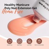 image:imageMelodySusie Poly Gel 60g HemaFree Nail Extension Nail Thickening Builder Gel UV Lamp Cured Art Design Manicure Gift for Women ClearNatural orange052