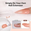 image:imageMelodySusie Poly Gel 60g HemaFree Nail Extension Nail Thickening Builder Gel UV Lamp Cured Art Design Manicure Gift for Women ClearNatural orange052
