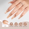image:imageMelodySusie Poly Gel 60g HemaFree Nail Extension Nail Thickening Builder Gel UV Lamp Cured Art Design Manicure Gift for Women ClearNude brown027
