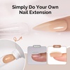 image:imageMelodySusie Poly Gel 60g HemaFree Nail Extension Nail Thickening Builder Gel UV Lamp Cured Art Design Manicure Gift for Women ClearNude brown027