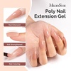 image:imageMelodySusie Poly Gel 60g HemaFree Nail Extension Nail Thickening Builder Gel UV Lamp Cured Art Design Manicure Gift for Women ClearNude045
