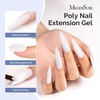 image:imageMelodySusie Poly Gel 60g HemaFree Nail Extension Nail Thickening Builder Gel UV Lamp Cured Art Design Manicure Gift for Women ClearWhite013