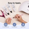image:imageMelodySusie Poly Gel 60g HemaFree Nail Extension Nail Thickening Builder Gel UV Lamp Cured Art Design Manicure Gift for Women ClearWhite013