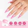 image:imageMelodySusie Poly Gel 60g HemaFree Nail Extension Nail Thickening Builder Gel UV Lamp Cured Art Design Manicure Gift for Women Clearpink048