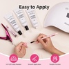 image:imageMelodySusie Poly Gel 60g HemaFree Nail Extension Nail Thickening Builder Gel UV Lamp Cured Art Design Manicure Gift for Women Clearpink048