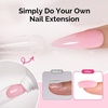 image:imageMelodySusie Poly Gel 60g HemaFree Nail Extension Nail Thickening Builder Gel UV Lamp Cured Art Design Manicure Gift for Women Clearpink048