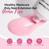 image:imageMelodySusie Poly Gel 60g HemaFree Nail Extension Nail Thickening Builder Gel UV Lamp Cured Art Design Manicure Gift for Women Clearpink048