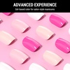 image:imageMelodySusie Press On Nails Short Oval Hot Pink Longlasting amp Glossy Finish Reusable with Glue for Woman Girl 16 Sizes32Pcs Fake Nails Kit Fall Halloween NailsShort Square Point Pink