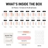 image:imageMelodySusie Press On Nails Short Oval Hot Pink Longlasting amp Glossy Finish Reusable with Glue for Woman Girl 16 Sizes32Pcs Fake Nails Kit Fall Halloween NailsShort Square Point Pink