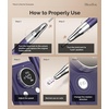 image:imageMelodySusie Professional ClipOn Rechargeable Nail Drill with Adjustable Builtin Stand and Premium Motor MB420G 40000RPM EFile with Max Speed for All Manicure Shaping amp Gel Removal for Salon UsePurple