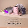 image:imageMelodySusie Professional Cordless UV Nail Lamp with Metal Base PPlus30GT Nail Dryer with Smart Sensor for Salon amp DIY Home Use Fast Cures All Hard Gels Especially Extension amp Glitter Gel PolishesPink