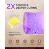 image:imageMelodySusie Professional UV LED Nail Lamp PPlus30I High Efficient Nail Dryer with 3 Timers amp Detachable Base Cures All Hard Gels Especially Rhinestone Glue Solid amp Liner Gel Polishes54w Nail Lamppink