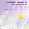 image:imageMelodySusie Professional UV LED Nail Lamp PPlus30I High Efficient Nail Dryer with 3 Timers amp Detachable Base Cures All Hard Gels Especially Rhinestone Glue Solid amp Liner Gel Polishes54w Nail Lampwhite