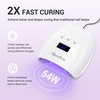 image:imageMelodySusie Professional UV LED Nail Lamp PPlus30I High Efficient Nail Dryer with 3 Timers amp Detachable Base Cures All Hard Gels Especially Rhinestone Glue Solid amp Liner Gel Polishes54w Nail Lampwhite