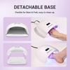 image:imageMelodySusie Professional UV LED Nail Lamp PPlus30I High Efficient Nail Dryer with 3 Timers amp Detachable Base Cures All Hard Gels Especially Rhinestone Glue Solid amp Liner Gel Polishes54w Nail Lampwhite