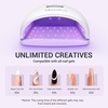 image:imageMelodySusie Professional UV LED Nail Lamp PPlus30I High Efficient Nail Dryer with 3 Timers amp Detachable Base Cures All Hard Gels Especially Rhinestone Glue Solid amp Liner Gel Polishes54w Nail Lampwhite