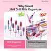 image:imageMelodySusie Safety Nail Drill Bits and Nail Drill Bits Holder with 12 Holes