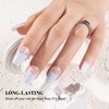 image:imageMelodySusie Semi Cured Gel Nail Strips Blue Star Works with Nail lamp SalonQuality Long Lasting Easy to Apply amp Remove  Includes 30Pcs 2 Prep Pads Nail File amp Wooden Stick