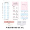 image:imageMelodySusie Semi Cured Gel Nail Strips Blue Star Works with Nail lamp SalonQuality Long Lasting Easy to Apply amp Remove  Includes 30Pcs 2 Prep Pads Nail File amp Wooden Stick
