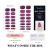 image:imageMelodySusie Semi Cured Gel Nail Strips Deep Purple Sky Works with Lamp Salon Quality Long Lasting Easy to Apply and Remove Includes 30 Strips 2 Prep Pads File and Wooden Stick