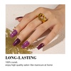 image:imageMelodySusie Semi Cured Gel Nail Strips Deep Purple Sky Works with Lamp Salon Quality Long Lasting Easy to Apply and Remove Includes 30 Strips 2 Prep Pads File and Wooden Stick