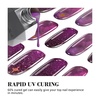 image:imageMelodySusie Semi Cured Gel Nail Strips Deep Purple Sky Works with Lamp Salon Quality Long Lasting Easy to Apply and Remove Includes 30 Strips 2 Prep Pads File and Wooden Stick