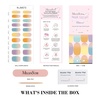image:imageMelodySusie Semi Cured Gel Nail Strips Macaron Gradient Works with Nail lamp SalonQuality Long Lasting Easy to Apply amp Remove  Includes 30Pcs 2 Prep Pads Nail File amp Wooden Stick