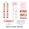 image:imageMelodySusie Semi Cured Gel Nail Strips Rainbow Graffiti Works with Nail lamp SalonQuality Long Lasting Easy to Apply amp Remove  Includes 30Pcs 2 Prep Pads Nail File amp Wooden Stick
