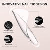 image:imageMelodySusie Short Ballerina X Nail Tips  300Pcs 15 Sizes Clear Acrylic Half Matte Full Cover Press on Nails for DIY Extension amp Salon UsePreShaped for LongLasting ManicureHalf Cover Extra Long Square