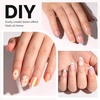 image:imageMelodySusie Short Ballerina X Nail Tips  300Pcs 15 Sizes Clear Acrylic Half Matte Full Cover Press on Nails for DIY Extension amp Salon UsePreShaped for LongLasting ManicureShort Almond