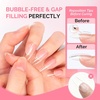 image:imageMelodySusie Short Ballerina X Nail Tips  300Pcs 15 Sizes Clear Acrylic Half Matte Full Cover Press on Nails for DIY Extension amp Salon UsePreShaped for LongLasting ManicureSolid Nail Glue 2PCS