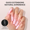 image:imageMelodySusie Short Ballerina X Nail Tips  300Pcs 15 Sizes Clear Acrylic Half Matte Full Cover Press on Nails for DIY Extension amp Salon UsePreShaped for LongLasting ManicureHalf Cover Extra Long Square