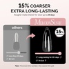 image:imageMelodySusie Short Ballerina X Nail Tips  300Pcs 15 Sizes Clear Acrylic Half Matte Full Cover Press on Nails for DIY Extension amp Salon UsePreShaped for LongLasting ManicureLong Almond Stiletto