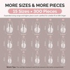 image:imageMelodySusie Short Ballerina X Nail Tips  300Pcs 15 Sizes Clear Acrylic Half Matte Full Cover Press on Nails for DIY Extension amp Salon UsePreShaped for LongLasting ManicureMedium Coffin