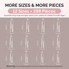 image:imageMelodySusie Short Ballerina X Nail Tips  300Pcs 15 Sizes Clear Acrylic Half Matte Full Cover Press on Nails for DIY Extension amp Salon UsePreShaped for LongLasting ManicureHalf Cover Extra Long Square