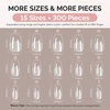 image:imageMelodySusie Short Ballerina X Nail Tips  300Pcs 15 Sizes Clear Acrylic Half Matte Full Cover Press on Nails for DIY Extension amp Salon UsePreShaped for LongLasting ManicureShort Ballerina