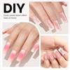 image:imageMelodySusie Short Ballerina X Nail Tips  300Pcs 15 Sizes Clear Acrylic Half Matte Full Cover Press on Nails for DIY Extension amp Salon UsePreShaped for LongLasting ManicureMedium Square