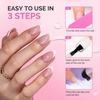 image:imageMelodySusie Short Ballerina X Nail Tips  300Pcs 15 Sizes Clear Acrylic Half Matte Full Cover Press on Nails for DIY Extension amp Salon UsePreShaped for LongLasting Manicure5 In 1 Nail Glue 2PCS