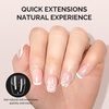image:imageMelodySusie Short Ballerina X Nail Tips  300Pcs 15 Sizes Clear Acrylic Half Matte Full Cover Press on Nails for DIY Extension amp Salon UsePreShaped for LongLasting ManicureExtra Short Ballerina