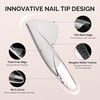 image:imageMelodySusie Short Ballerina X Nail Tips  300Pcs 15 Sizes Clear Acrylic Half Matte Full Cover Press on Nails for DIY Extension amp Salon UsePreShaped for LongLasting ManicureMedium Almond Stiletto