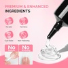 image:imageMelodySusie Short Ballerina X Nail Tips  300Pcs 15 Sizes Clear Acrylic Half Matte Full Cover Press on Nails for DIY Extension amp Salon UsePreShaped for LongLasting ManicureSolid Nail Glue 2PCS
