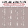 image:imageMelodySusie Short Ballerina X Nail Tips  300Pcs 15 Sizes Clear Acrylic Half Matte Full Cover Press on Nails for DIY Extension amp Salon UsePreShaped for LongLasting ManicureLong Square