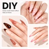 image:imageMelodySusie Short Ballerina X Nail Tips  300Pcs 15 Sizes Clear Acrylic Half Matte Full Cover Press on Nails for DIY Extension amp Salon UsePreShaped for LongLasting ManicureMedium Almond Stiletto
