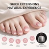 image:imageMelodySusie Short Ballerina X Nail Tips  300Pcs 15 Sizes Clear Acrylic Half Matte Full Cover Press on Nails for DIY Extension amp Salon UsePreShaped for LongLasting ManicureSquoval