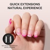 image:imageMelodySusie Short Ballerina X Nail Tips  300Pcs 15 Sizes Clear Acrylic Half Matte Full Cover Press on Nails for DIY Extension amp Salon UsePreShaped for LongLasting ManicureShort Square