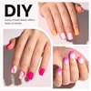 image:imageMelodySusie Short Ballerina X Nail Tips  300Pcs 15 Sizes Clear Acrylic Half Matte Full Cover Press on Nails for DIY Extension amp Salon UsePreShaped for LongLasting ManicureShort Square