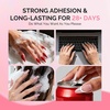 image:imageMelodySusie Short Ballerina X Nail Tips  300Pcs 15 Sizes Clear Acrylic Half Matte Full Cover Press on Nails for DIY Extension amp Salon UsePreShaped for LongLasting ManicureSolid Nail Glue 2PCS